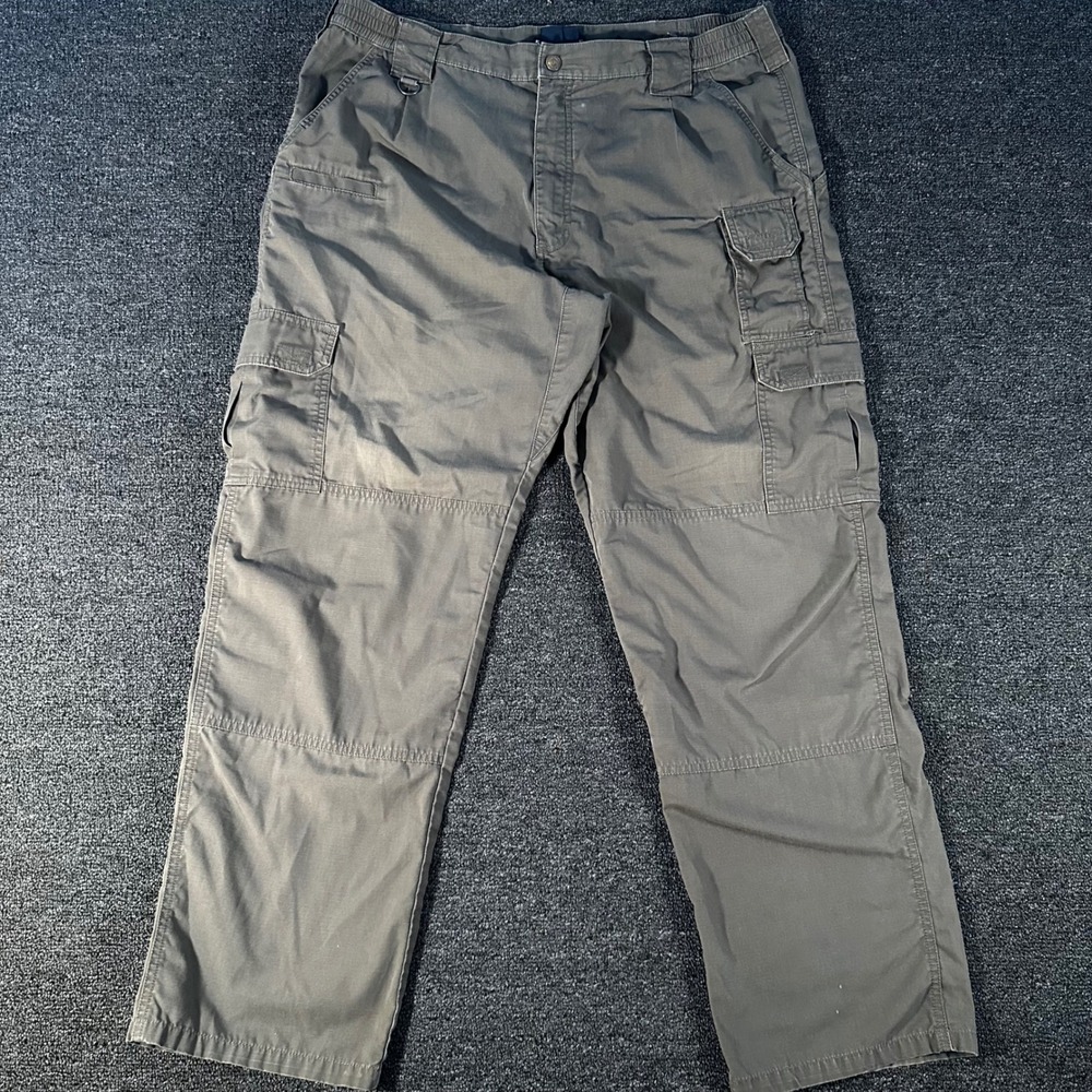 5.11 Tactical Cargo Pants Mens 38x32 Green Good Ripstop Multi-Pocket Utility